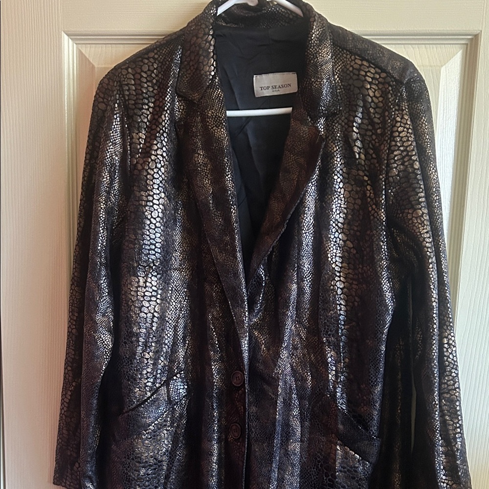 Black and Gold Women's Blazer